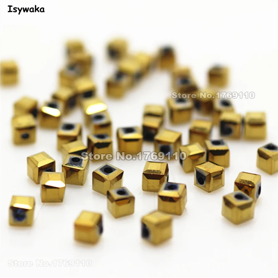 Isywaka 980pcs Cube 3mm Shining Golden Color Square Austria Crystal Beads Charm Glass Beads Loose Spacer Bead DIY Jewelry Making
Isywaka 980pcs Cube 3mm Shining Golden Color Square Austria Crystal Beads Charm Glass Beads Loose Spacer Bead DIY Jewelry Making