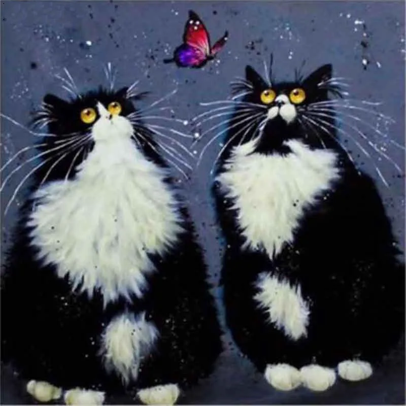 Full square/Round drill Diamond embroidery cute cat couple 5D DIY diamond Painting Cross Stitch Rhinestone Mosaic decor HY
Full square/Round drill Diamond embroidery cute cat couple 5D DIY diamond Painting Cross Stitch Rhinestone Mosaic decor HY