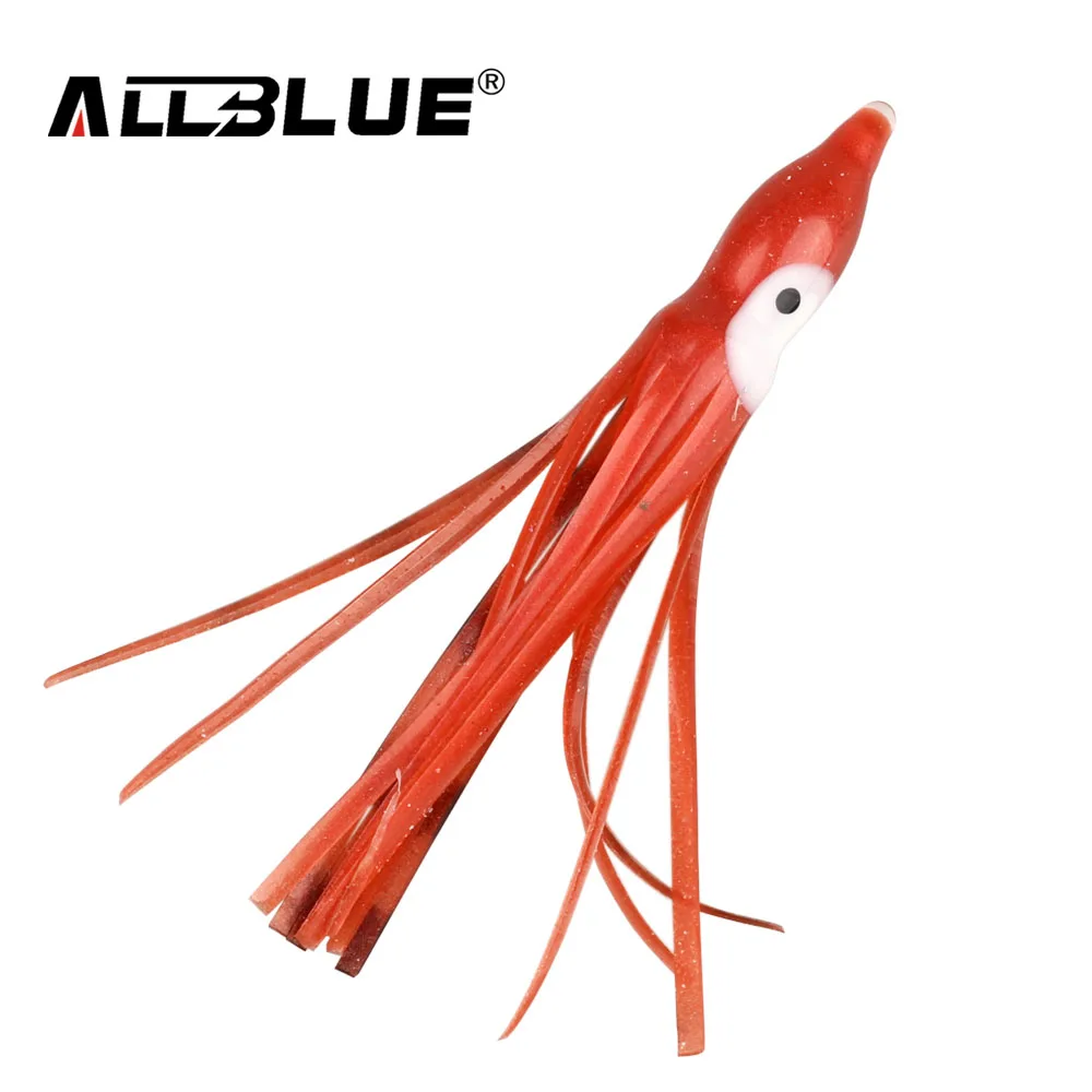 ALLBLUE 10pcs/lot 8cm Luminous Fishing Octopus Skirt Squid Lure Jig Octopus Jigging Spoon Soft Bait Squid Lures
ALLBLUE 10pcs/lot 8cm Luminous Fishing Octopus Skirt Squid Lure Jig Octopus Jigging Spoon Soft Bait Squid Lures