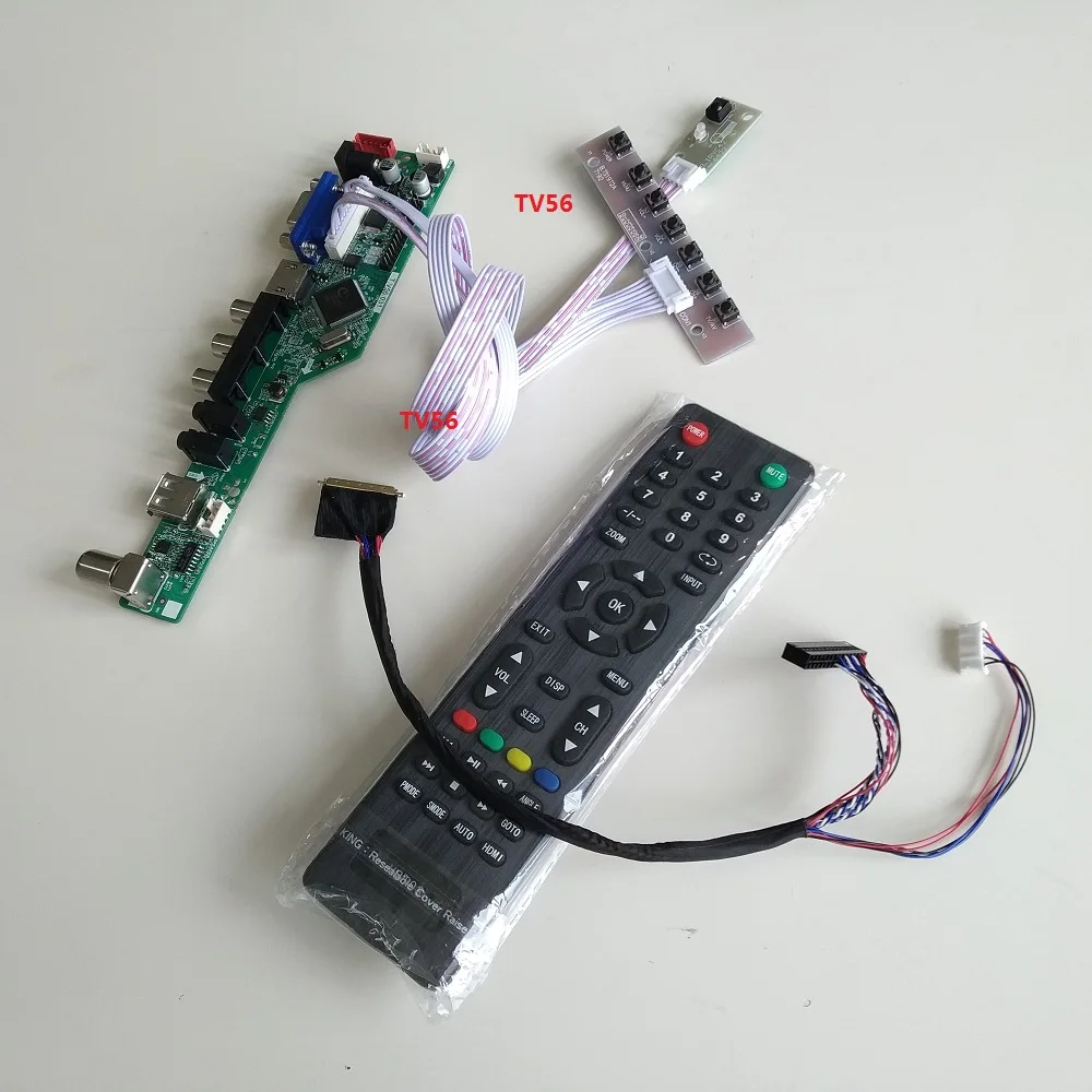 Комплект для B156XTN02 1366X768 15 6 "40pin плата драйвера контроллера VGA LCD TV AV HDMI