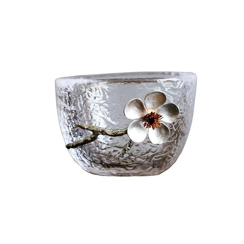 (Extra 18%off/3 Pieces) 1 Piece Small Tin Flower Decorated Tearwear High Temperature Teacup | Дом и сад