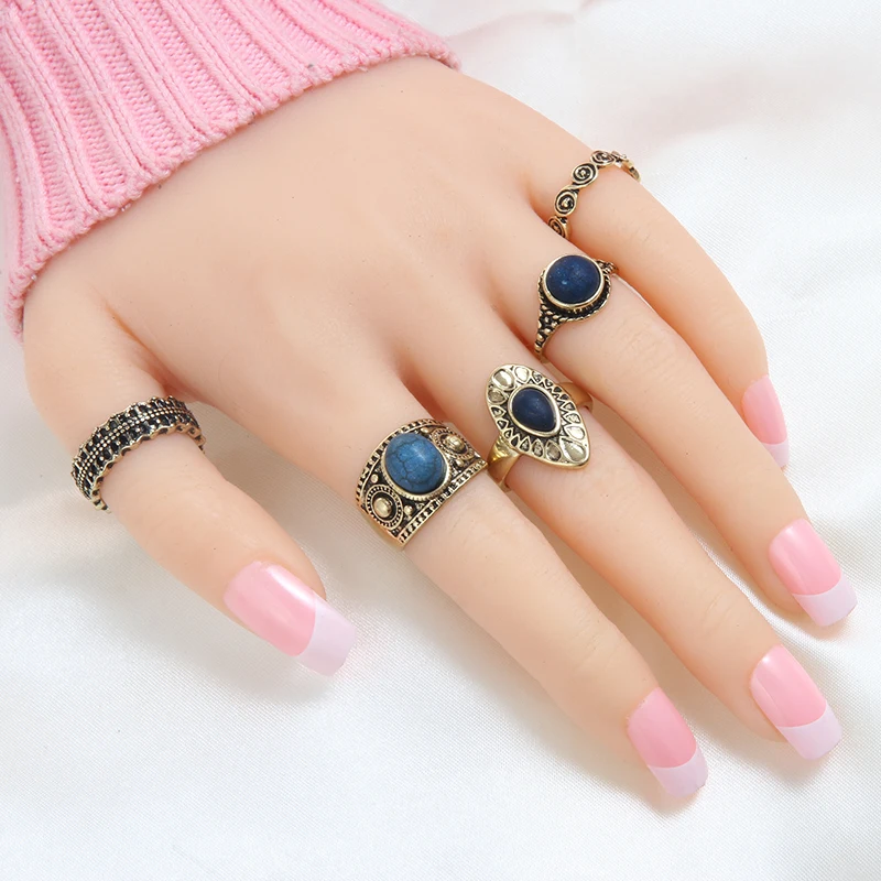 5 PCS Vintage Ring Sets Antique Alloy Nature Blue Stone Midi finger Rings for Women Steampunk Turkish Ring Anillos Dropship
5 PCS Vintage Ring Sets Antique Alloy Nature Blue Stone Midi finger Rings for Women Steampunk Turkish Ring Anillos Dropship