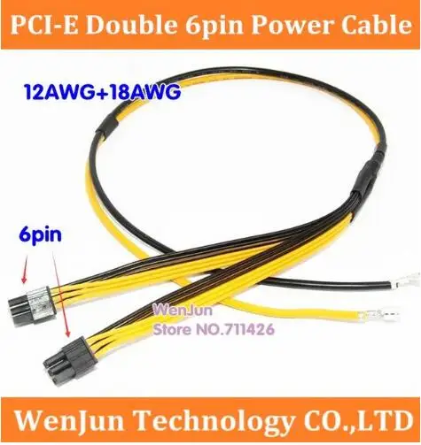 Free Shipping PSU Power Supply Cables PCI e Molex Duoble 6pin 2 PCI-e 6 pin 6p PCI Express Internal Power Splitter Ribbon Cable
Free Shipping PSU Power Supply Cables PCI e Molex Duoble 6pin 2 PCI-e 6 pin 6p PCI Express Internal Power Splitter Ribbon Cable
