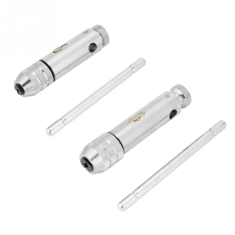 Adjustable T-Bar Handle Ratchet Tap Tool Steel Wrench M3-M8 / M5-M12 For Tap And Die Set Silver
Adjustable T-Bar Handle Ratchet Tap Tool Steel Wrench M3-M8 / M5-M12 For Tap And Die Set Silver
