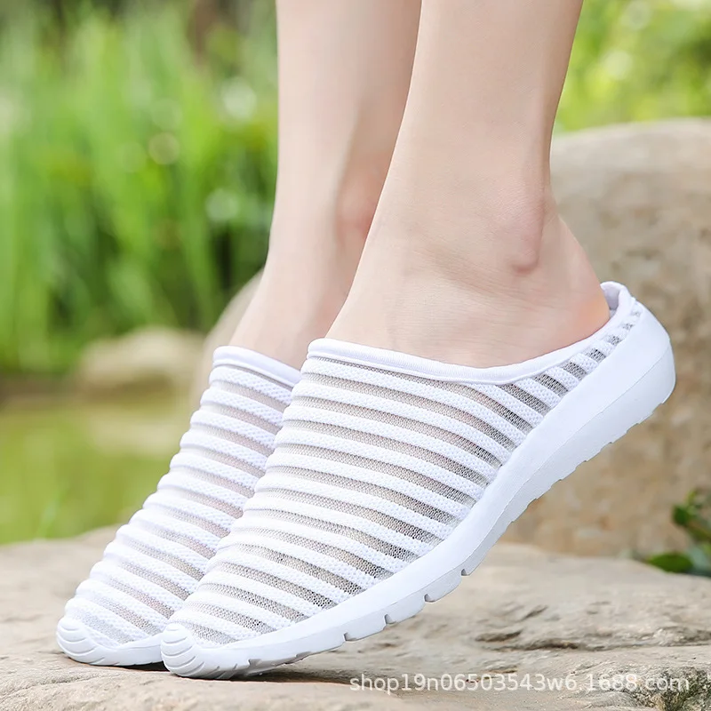 Koovan Women's Slipper 2019 New Summer Flat Bottom Lady Half Trawl Cloth Casual Sneakers Hollowed Breathable Women's Shoes
Koovan Women's Slipper 2019 New Summer Flat Bottom Lady Half Trawl Cloth Casual Sneakers Hollowed Breathable Women's Shoes