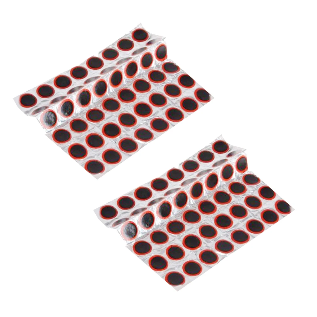 96Pcs Motor Bike Tyre Tire Inner Tube Repair Puncture Rubber Patches Bicycle Repairing Kit | Спорт и развлечения