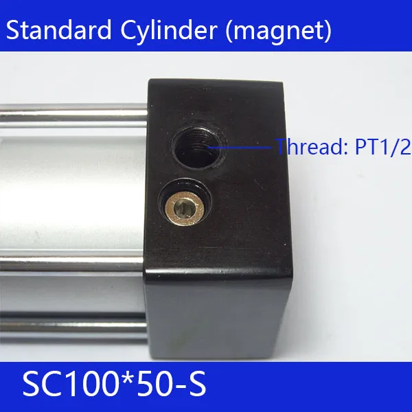 SC100*50-S Free shipping Standard air cylinders valve 100mm bore 50mm stroke single rod double acting pneumatic cylinder
SC100*50-S Free shipping Standard air cylinders valve 100mm bore 50mm stroke single rod double acting pneumatic cylinder