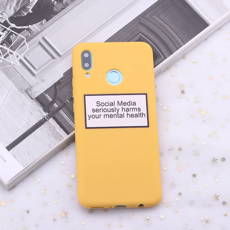 For Huawei Honor Mate 10 20 Nova P20 P30 P Smart Social Media Harms Memes Candy Silicone Phone Case Cover Capa Fundas
For Huawei Honor Mate 10 20 Nova P20 P30 P Smart Social Media Harms Memes Candy Silicone Phone Case Cover Capa Fundas
