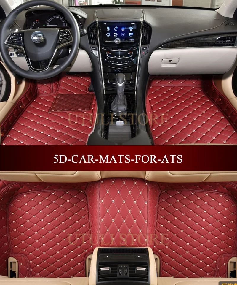 Leather Car floor mats carpet for Cadillac ATS custom fit car styling all weather floor liners foot mats
Leather Car floor mats carpet for Cadillac ATS custom fit car styling all weather floor liners foot mats