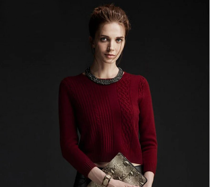 Cashmere Sweater Women Red Brown 100 cashmere yarn for knitting Warm Soft Solid Natural Fabric High Quality Free Shipping
Cashmere Sweater Women Red Brown 100 cashmere yarn for knitting Warm Soft Solid Natural Fabric High Quality Free Shipping