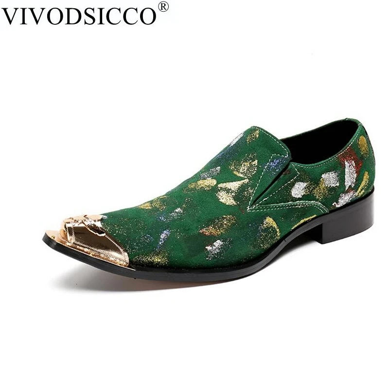 VIVODSICCO Fashion Handmade Metal Tip Formal Mens Dress Shoes Genuine Leather Luxury Wedding Shoes Men Flats Office For Male
VIVODSICCO Fashion Handmade Metal Tip Formal Mens Dress Shoes Genuine Leather Luxury Wedding Shoes Men Flats Office For Male