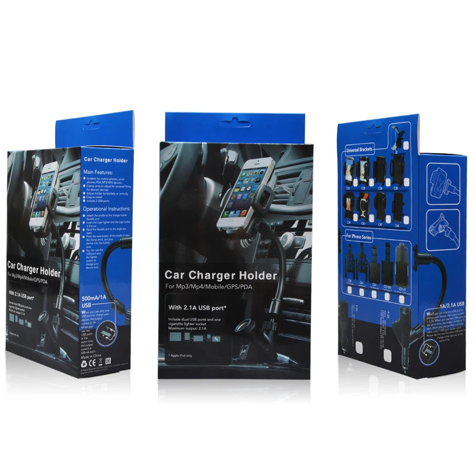 Universal 360 Quick Charge Car Charger Holder 2 USB Cigarette Lighter Cell Phone Bracket Holder for iPhoneX XR XS MAX 8 7 6s 5s
Universal 360 Quick Charge Car Charger Holder 2 USB Cigarette Lighter Cell Phone Bracket Holder for iPhoneX XR XS MAX 8 7 6s 5s