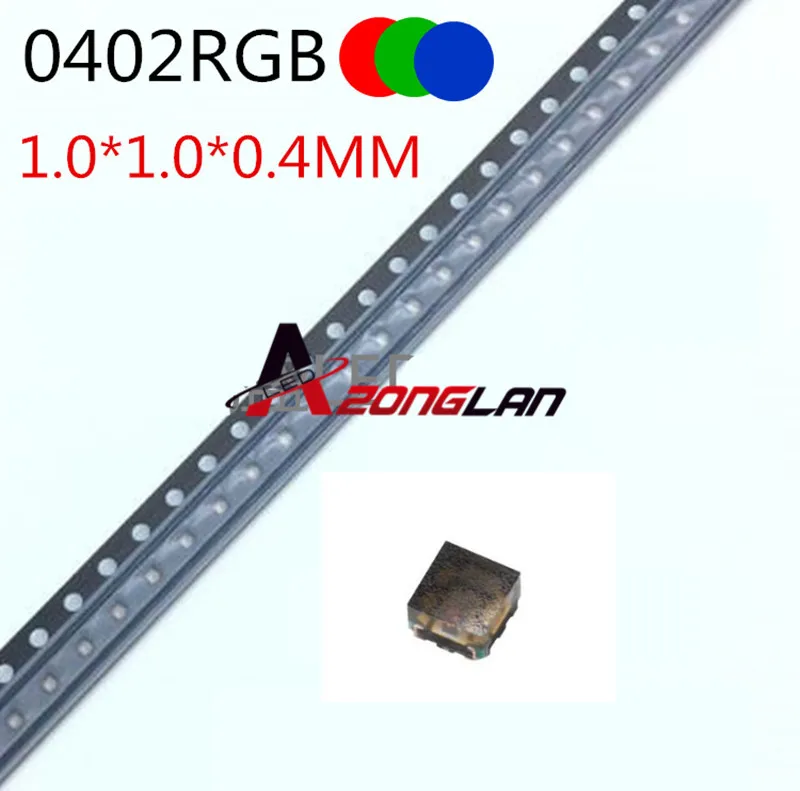 4000 шт./лот SMD 0402 RGB полный цвет 0404 красный/зеленый/синий общий анод Led Бесплатная