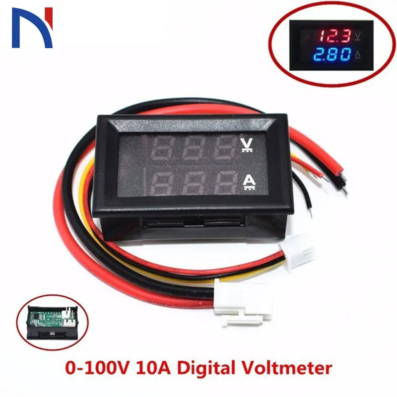 Dc 0-100v 10a Digital Voltmeter Ammeter Dual Display Voltage Detector Current Meter Panel Amp Volt Gauge
Dc 0-100v 10a Digital Voltmeter Ammeter Dual Display Voltage Detector Current Meter Panel Amp Volt Gauge