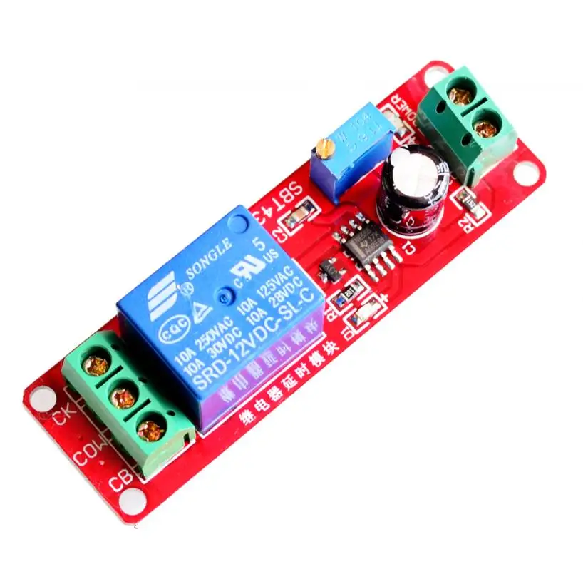 C 12V Delay Relay Shield Module NE555 Timer Switch Adjustable Module 0 To 10 Second 0~10S Car Oscillator Power Robot Kit
C 12V Delay Relay Shield Module NE555 Timer Switch Adjustable Module 0 To 10 Second 0~10S Car Oscillator Power Robot Kit