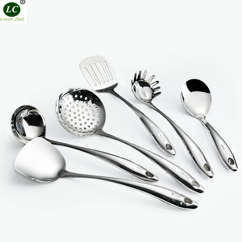 Thick Cooking Tools Luxury SS#18/10 Full set of Kitchen Appliances Spatula Spoon Rack Combination Home Cooking Utensils
Thick Cooking Tools Luxury SS#18/10 Full set of Kitchen Appliances Spatula Spoon Rack Combination Home Cooking Utensils