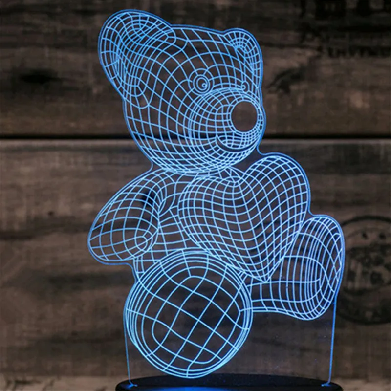 3D Led Lighting Creative Gift Night Light Usb Touch Switch Table Lamp Love Bear Light Led Home Hotel Party Atmosphere Lights
3D Led Lighting Creative Gift Night Light Usb Touch Switch Table Lamp Love Bear Light Led Home Hotel Party Atmosphere Lights