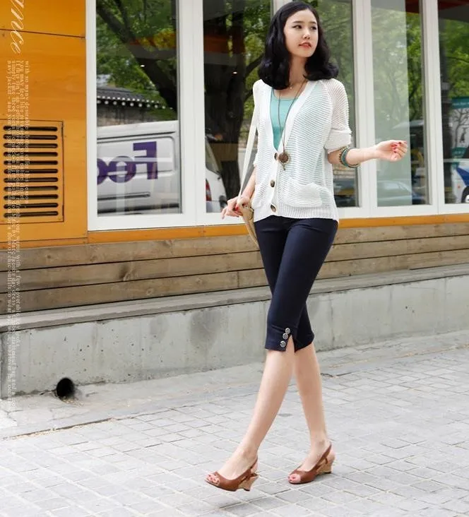 Summer Women's Breeches Elastic High Waist Capris Pants Candy Color Casual Skinny Pencil pants Comfortable Women Pants Plus size
Summer Women's Breeches Elastic High Waist Capris Pants Candy Color Casual Skinny Pencil pants Comfortable Women Pants Plus size