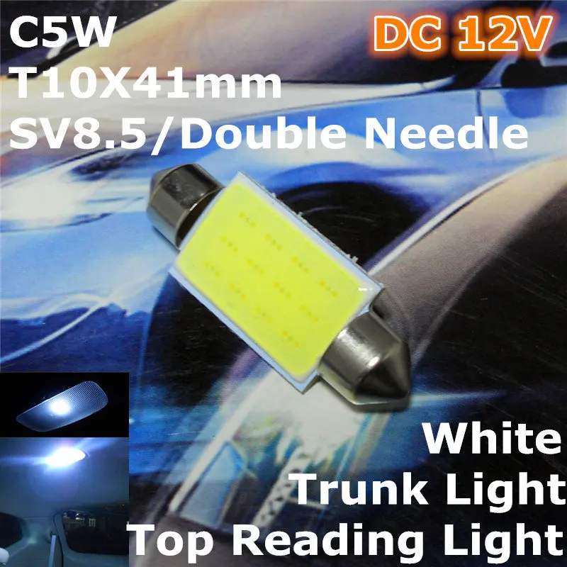 12V Светодиодный светильник белого цвета с двойной иглой для автомобиля (COB ing Square)