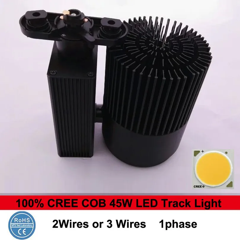CREE 45W LED Track Lights COB 130-140lm/W Modern Kitchen Ceiling Commercial Industrial Shop Store Rail Spotlight Indoor Lighting | Освещение