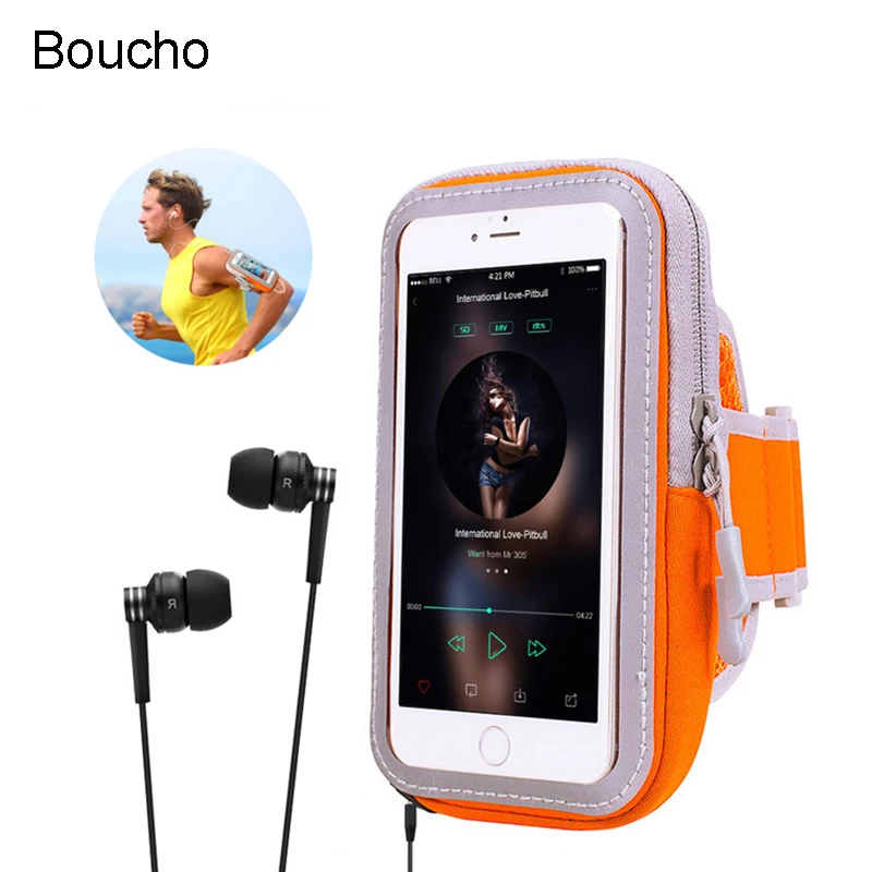 Чехол для телефона Boucho сумка iPhone X 7 6 6s 8 Plus спортивная повязка на руку чехол ремня
