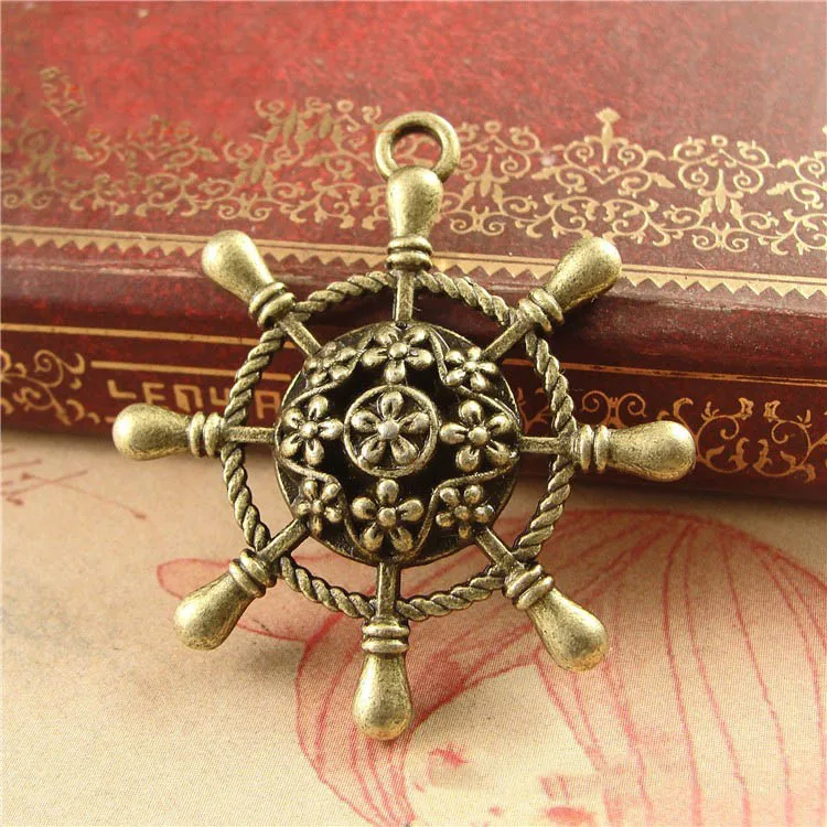 10pcs 2018 new ancient bronze retro ship wheel steering wheel pendant nautical series jewelry wholesale
10pcs 2018 new ancient bronze retro ship wheel steering wheel pendant nautical series jewelry wholesale