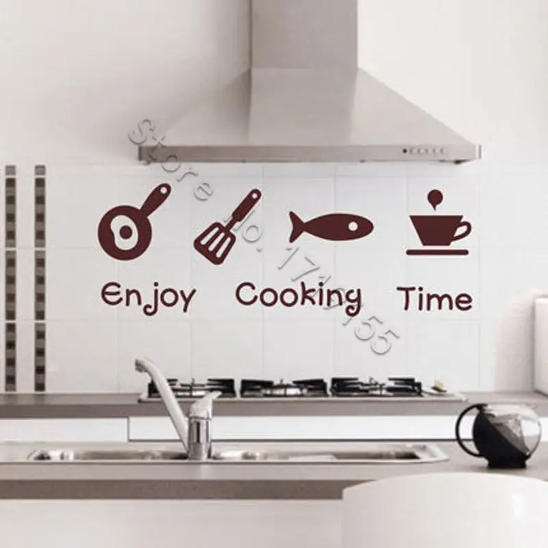 Enjoy Cooking Time Kitchen Wall Decals Vinyl Wall Stickers Kitchen Sign Slice Fish Bowl Decal Window Removable Interior DIYZW454
Enjoy Cooking Time Kitchen Wall Decals Vinyl Wall Stickers Kitchen Sign Slice Fish Bowl Decal Window Removable Interior DIYZW454