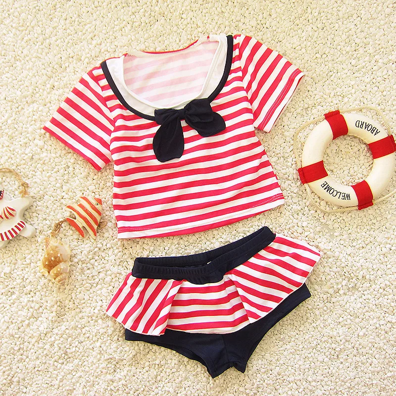 Baby Bikini Stripe Little Bow Kids Swimwear Girls Swimsuit Kids Bathing Suits Child Sets Beachwear Two-piece baby Swim Suits
Baby Bikini Stripe Little Bow Kids Swimwear Girls Swimsuit Kids Bathing Suits Child Sets Beachwear Two-piece baby Swim Suits