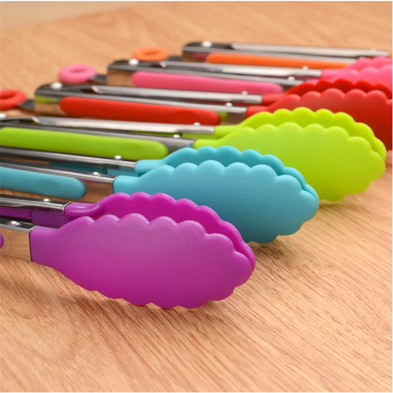 Kitchen Accessories plastic Silicone Cooking Salad Serving Stainless Steel Handle Utensil Tools Gadgets |