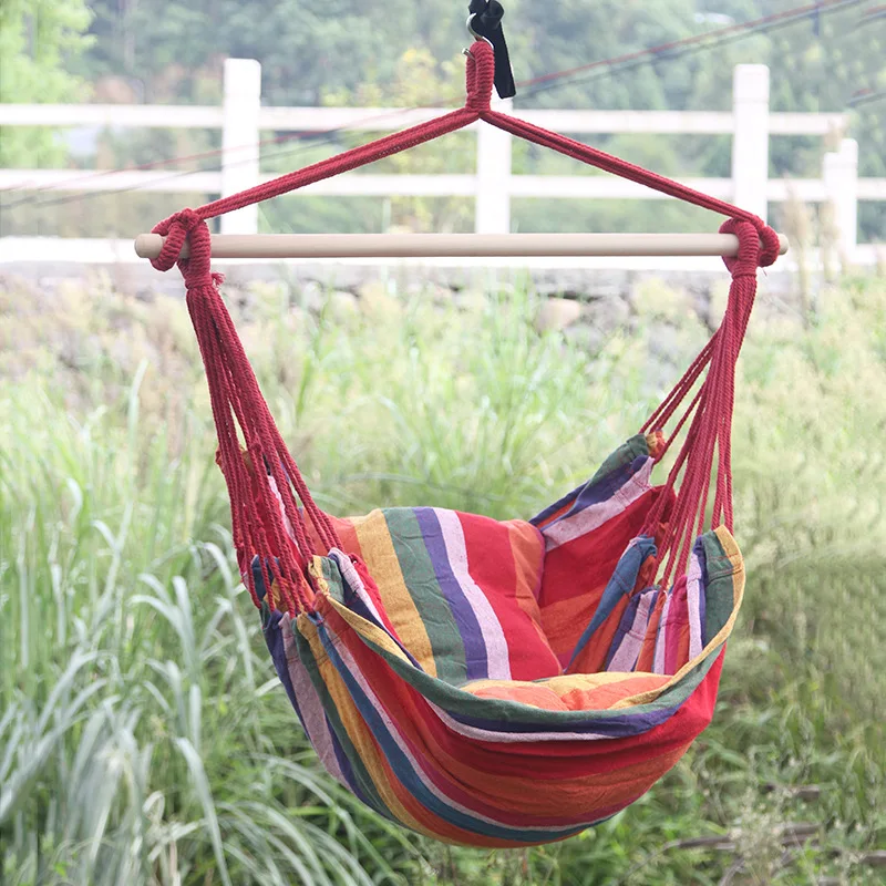Portable Leisure canvas hanging chair Student dormitory swing hammock Indoor outdoor children leisure chair with 2 pillows
Portable Leisure canvas hanging chair Student dormitory swing hammock Indoor outdoor children leisure chair with 2 pillows