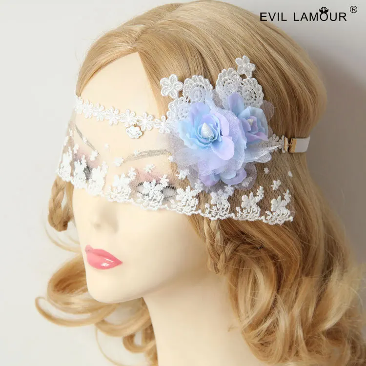 Princess sweet lolita headdress The seaside beach resort flowers veil transparent veil face band dance party cover MJ - 18
Princess sweet lolita headdress The seaside beach resort flowers veil transparent veil face band dance party cover MJ - 18