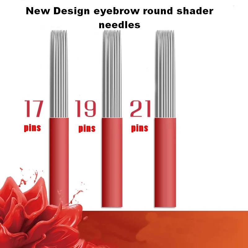 50PCS 17 19 21 Pin Mixed Round Shader permanent makeup eyebrow tattoo needles microblading needle for fog manual pen
50PCS 17 19 21 Pin Mixed Round Shader permanent makeup eyebrow tattoo needles microblading needle for fog manual pen