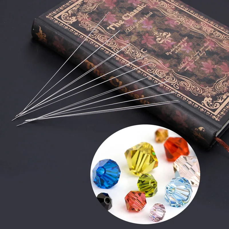 10pcs Big Eye Curved Beading Needles For DIY Bracelet Necklace Stringing 125x0.6mm Beaded Needle Jewelry Tools
10pcs Big Eye Curved Beading Needles For DIY Bracelet Necklace Stringing 125x0.6mm Beaded Needle Jewelry Tools