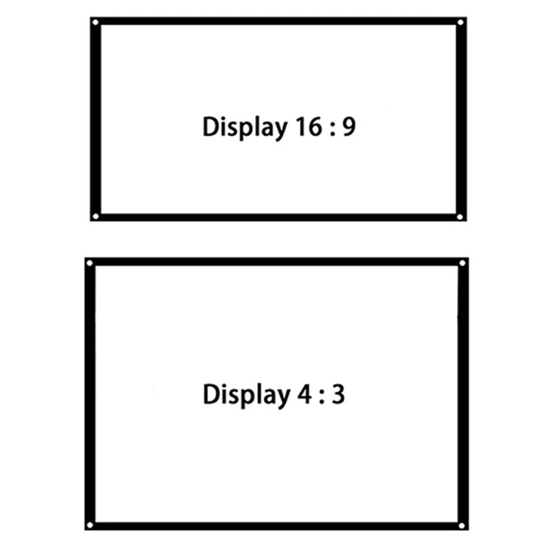 Thinyou 120 inch 4:3 projector screen Matte White Fabric Fiber Glass Simple curtain for Wall Mounted Home Theater Bar Travel
Thinyou 120 inch 4:3 projector screen Matte White Fabric Fiber Glass Simple curtain for Wall Mounted Home Theater Bar Travel