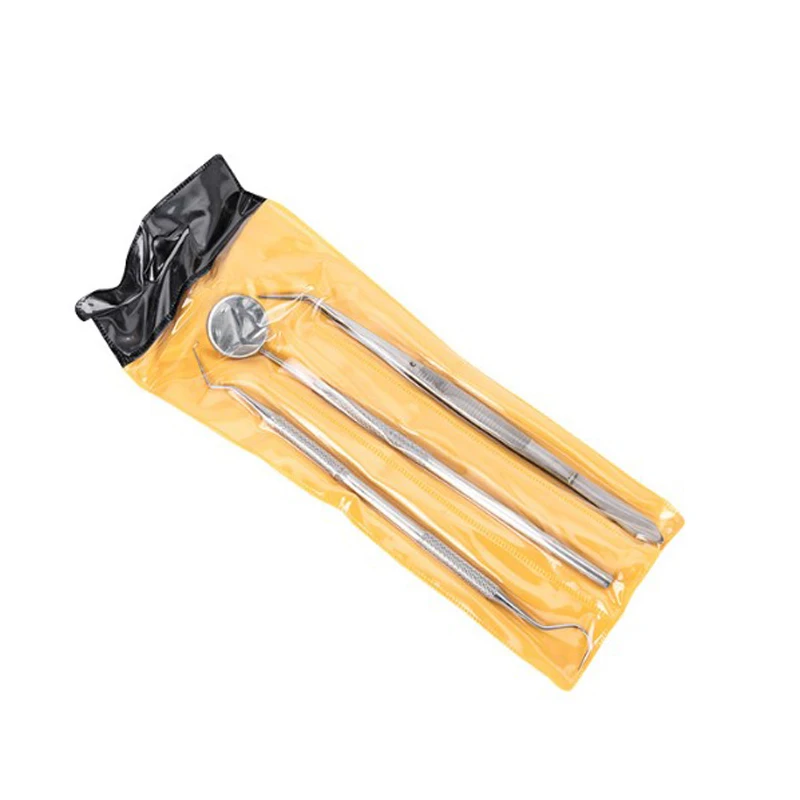 15pcs (3pcs = 1set) Stainless Steel Dental Instruments Mouth Mirror Probe Plier Tweezers Teeth Clean Hygiene Kit Hot Sale
15pcs (3pcs = 1set) Stainless Steel Dental Instruments Mouth Mirror Probe Plier Tweezers Teeth Clean Hygiene Kit Hot Sale