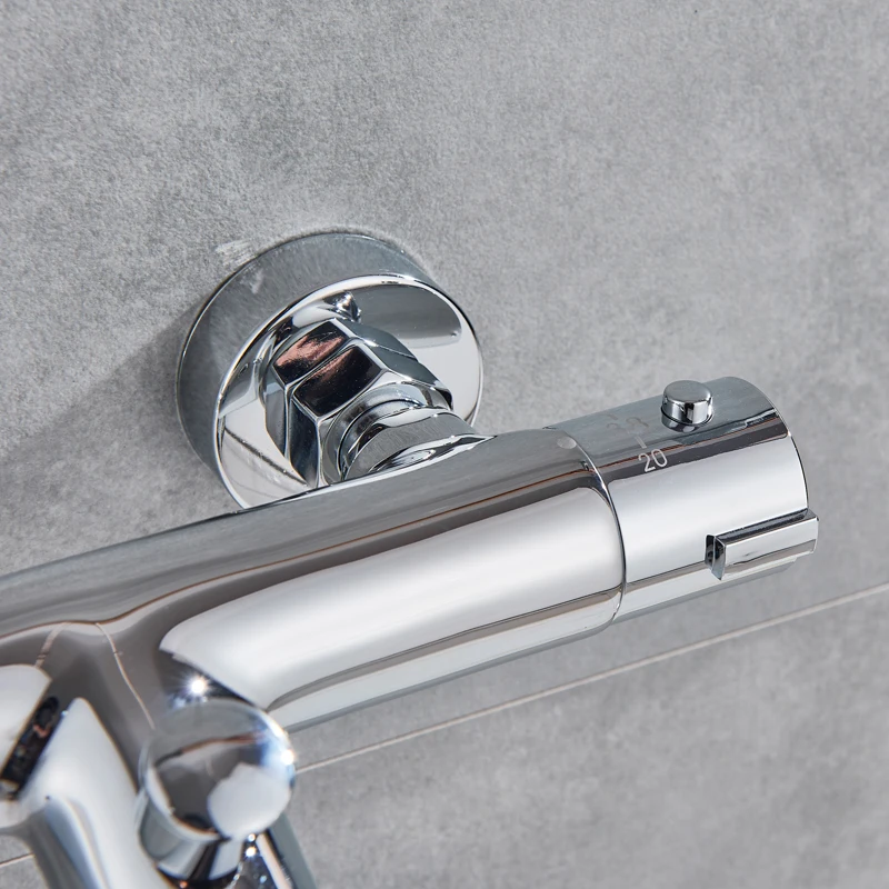 Chrome Thermostatic Shower Faucets Bathroom Thermostatic Mixer Hot And Cold Bathroom Mixer Mixing Valve Bathtub Faucet
Chrome Thermostatic Shower Faucets Bathroom Thermostatic Mixer Hot And Cold Bathroom Mixer Mixing Valve Bathtub Faucet