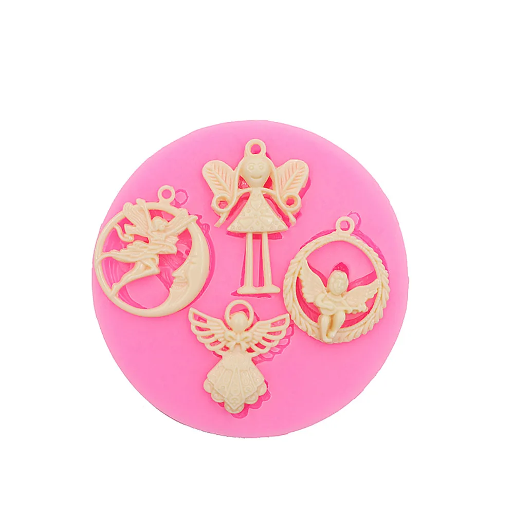 Angel small fairy cake silicone mold handmade chocolate cake dessert decoration mold DIY cakes baking gadget new free
Angel small fairy cake silicone mold handmade chocolate cake dessert decoration mold DIY cakes baking gadget new free