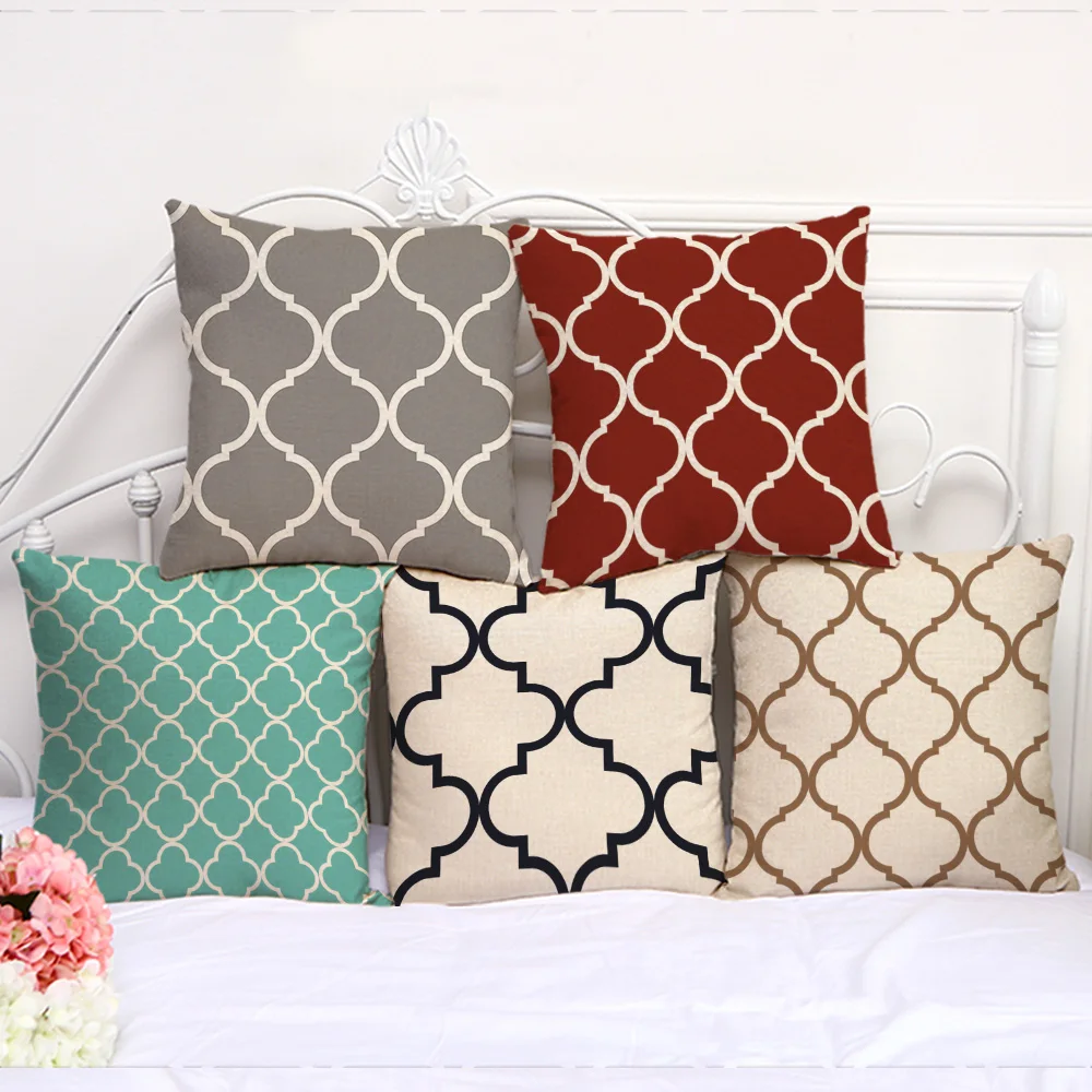 Decorative Pillow Cushion Case Geometric Clover Pillowcase 17.5 Inch Cotton Linen Chair Seat Throw Pillow Cover G1033
Decorative Pillow Cushion Case Geometric Clover Pillowcase 17.5 Inch Cotton Linen Chair Seat Throw Pillow Cover G1033