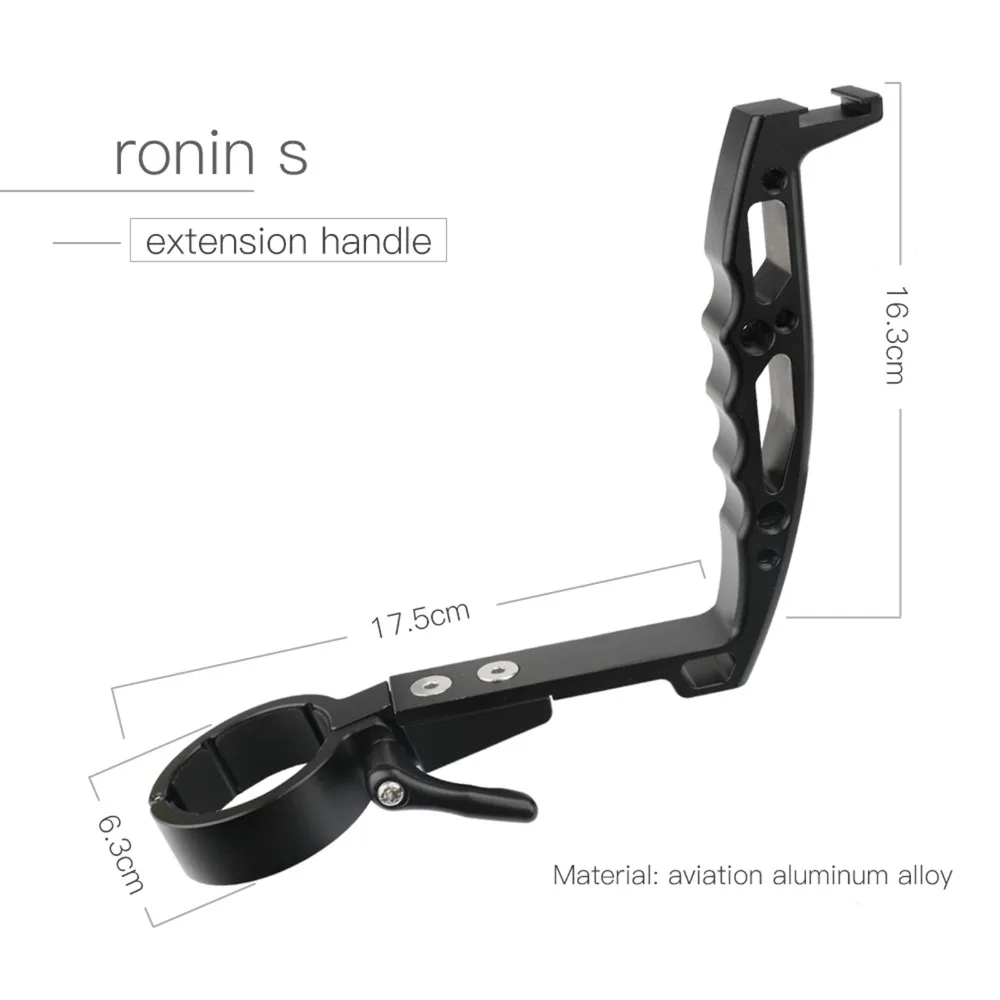 Aluminum Alloy Portable Holder Handle Extension Bracket For DJI Ronin-S Handheld Gimbal Accessories For ronin s Extension Handle
Aluminum Alloy Portable Holder Handle Extension Bracket For DJI Ronin-S Handheld Gimbal Accessories For ronin s Extension Handle