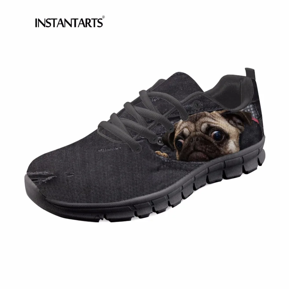 INSTANTARTS Women Casual Sneakers Spring Autumn Lace Up Flat Shoes 3D Cute Pug Dog Black Denim Animal Pattern Female Flat Tenis
INSTANTARTS Women Casual Sneakers Spring Autumn Lace Up Flat Shoes 3D Cute Pug Dog Black Denim Animal Pattern Female Flat Tenis