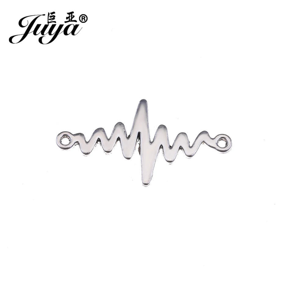 JUYA Connector for Jewelry Making DIY Handmade 34x18mm 15pcs/lot Electrocardiogram Fall In Love Gift for Couple Lovers CR0064
JUYA Connector for Jewelry Making DIY Handmade 34x18mm 15pcs/lot Electrocardiogram Fall In Love Gift for Couple Lovers CR0064