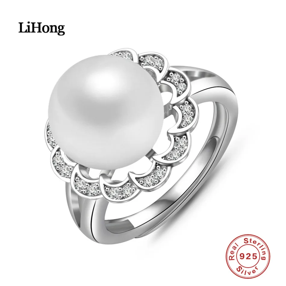 100% 925 Sterling Silver Pearl Ring, White Crystal & Clear CZ Open Finger Rings for Women Anniversary Jewelry
100% 925 Sterling Silver Pearl Ring, White Crystal & Clear CZ Open Finger Rings for Women Anniversary Jewelry