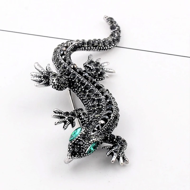 Sale Crystal Vintage Lizard Brooch For Women Jewelry Metal Enamel Pins Men Suit brooch animal clothing accessories
Sale Crystal Vintage Lizard Brooch For Women Jewelry Metal Enamel Pins Men Suit brooch animal clothing accessories