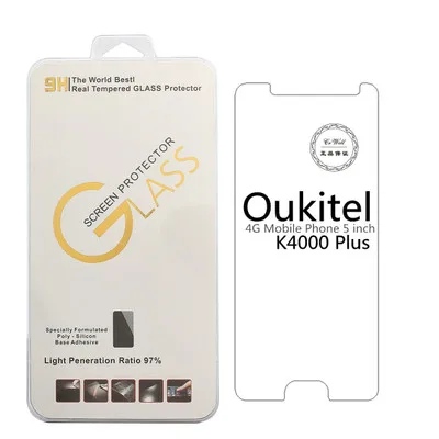 Закаленное Стекло для Oukitel k4000 плюс Экран протектор 9 H 0.26 мм Anti-Explosion тонкий