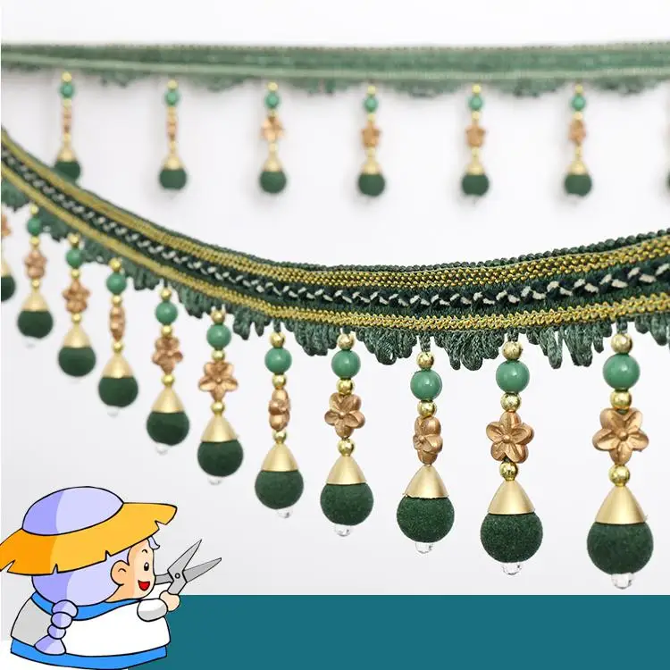 New Arrival Luxury Curtain Lace Ribbon High Quality Curtain Tassel Fringe Sewing Beaded Trim Free Shipping
New Arrival Luxury Curtain Lace Ribbon High Quality Curtain Tassel Fringe Sewing Beaded Trim Free Shipping
