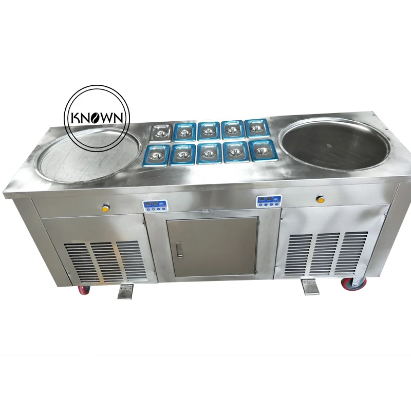 New design 2 round pan fried ice cream machine 10 mini roll ice cream machine fried for sale
New design 2 round pan fried ice cream machine 10 mini roll ice cream machine fried for sale