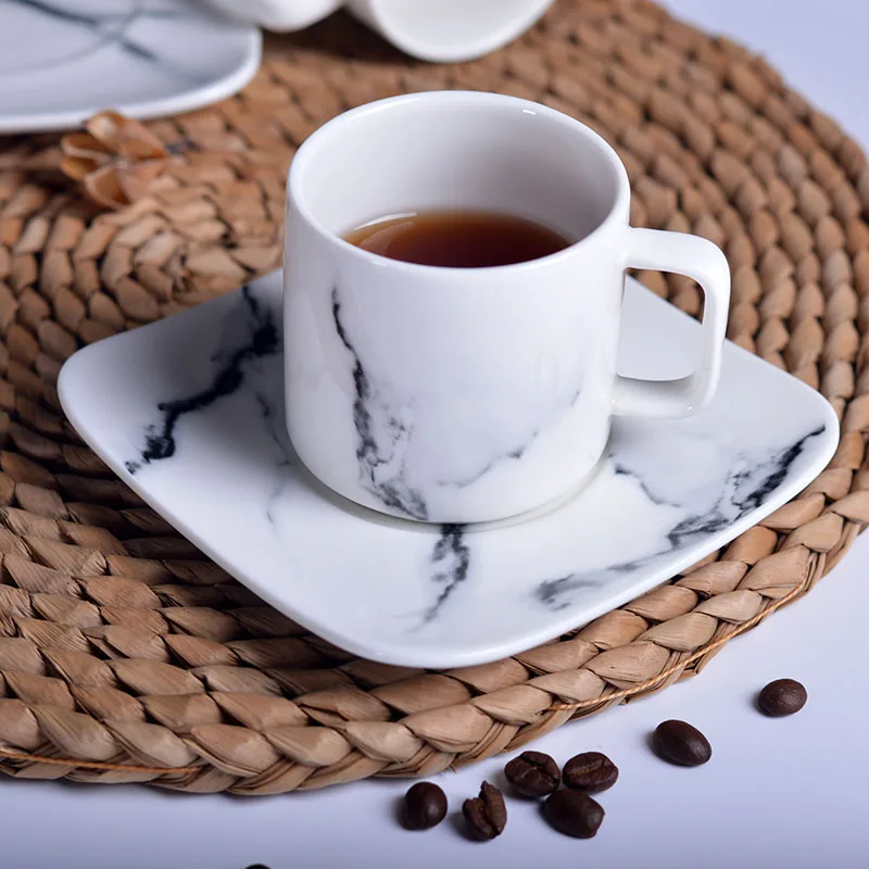 280ml Modern Minimalist Marbled Porcelain Coffee mug Set 1 set Porcelain Tea mug & Saucer Set
280ml Modern Minimalist Marbled Porcelain Coffee mug Set 1 set Porcelain Tea mug & Saucer Set