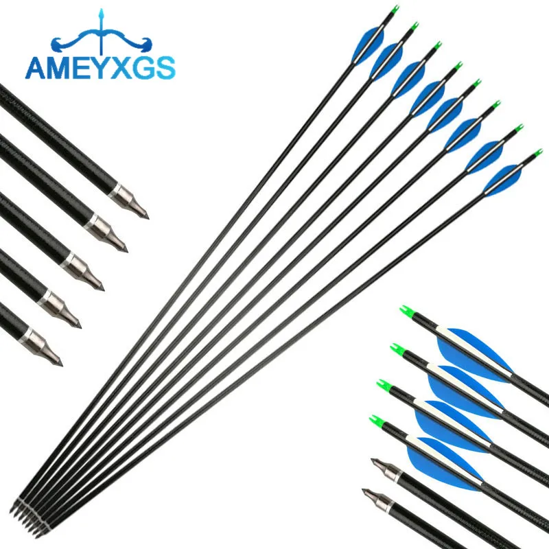 12Pcs 30" Archery Fiberglass Arrows Spine 500 Glass Fiber Arrows Replaceable Broadhead For Outdoor Hunting Shooting Accessories
12Pcs 30" Archery Fiberglass Arrows Spine 500 Glass Fiber Arrows Replaceable Broadhead For Outdoor Hunting Shooting Accessories