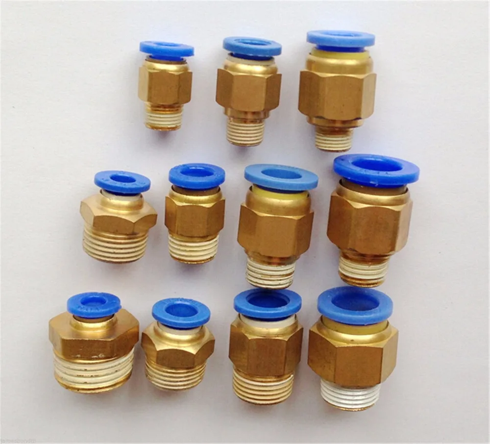 5pcs Tube O/D 10mm To 1/8" 1/4" 3/8" 1/2" Male Pneumatic Push In Connector Quick Release Fitting BSP Straight Connector
5pcs Tube O/D 10mm To 1/8" 1/4" 3/8" 1/2" Male Pneumatic Push In Connector Quick Release Fitting BSP Straight Connector