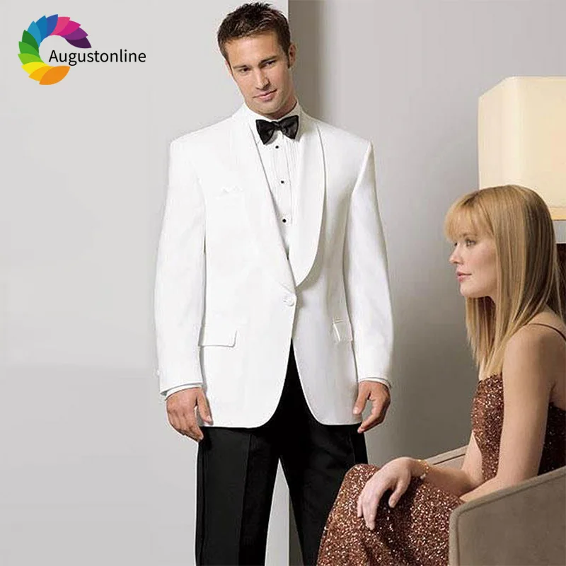 Men Suits For Wedding Bridegroom White Evening Party Blazer Custom Slim Fit Formal Tailored Tuxedos Terno Traje Hombre 2 Pieces
Men Suits For Wedding Bridegroom White Evening Party Blazer Custom Slim Fit Formal Tailored Tuxedos Terno Traje Hombre 2 Pieces
